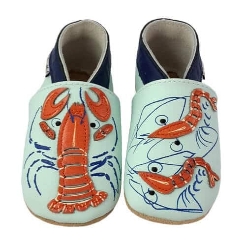 Pantofole in pelle "Amici Marini"