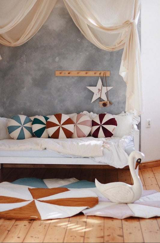 Cuscino Natalizio Patchwork “Pink Candy”